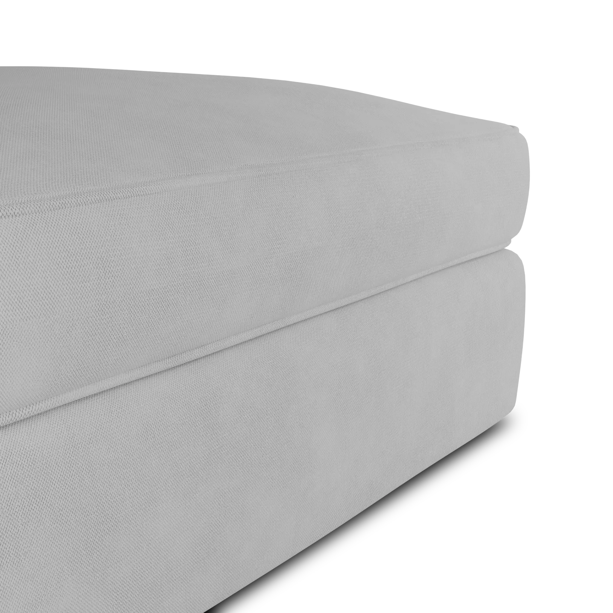 Siesta Peyton White Fabric Ottoman Siesta Peyton White Fabric Ottoman