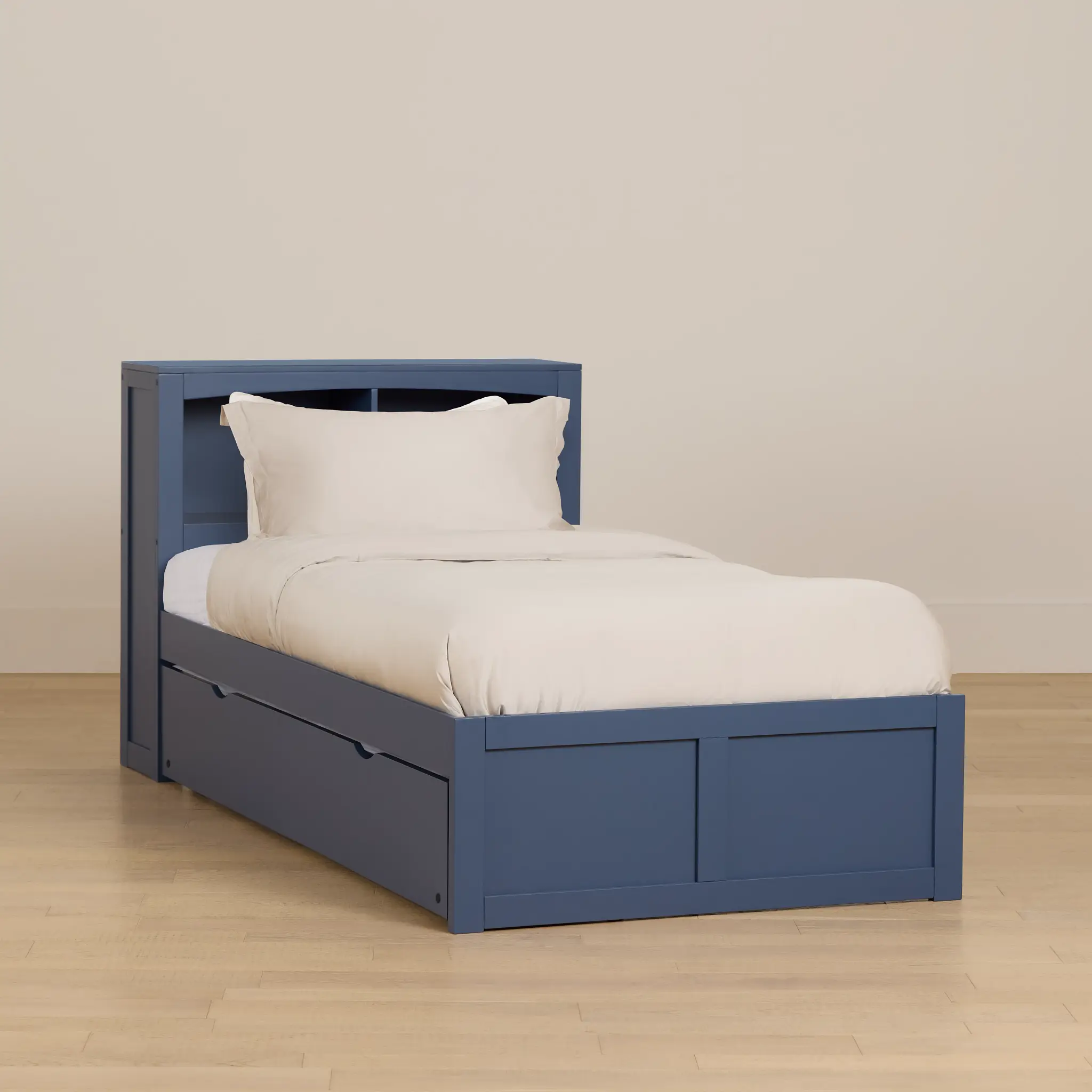 Charleston Dark Blue Bookcase Trundle Bed Charleston Dark Blue Bookcase Trundle Bed
