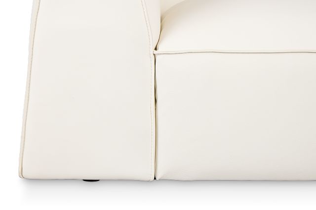Blanca White Leather Sofa