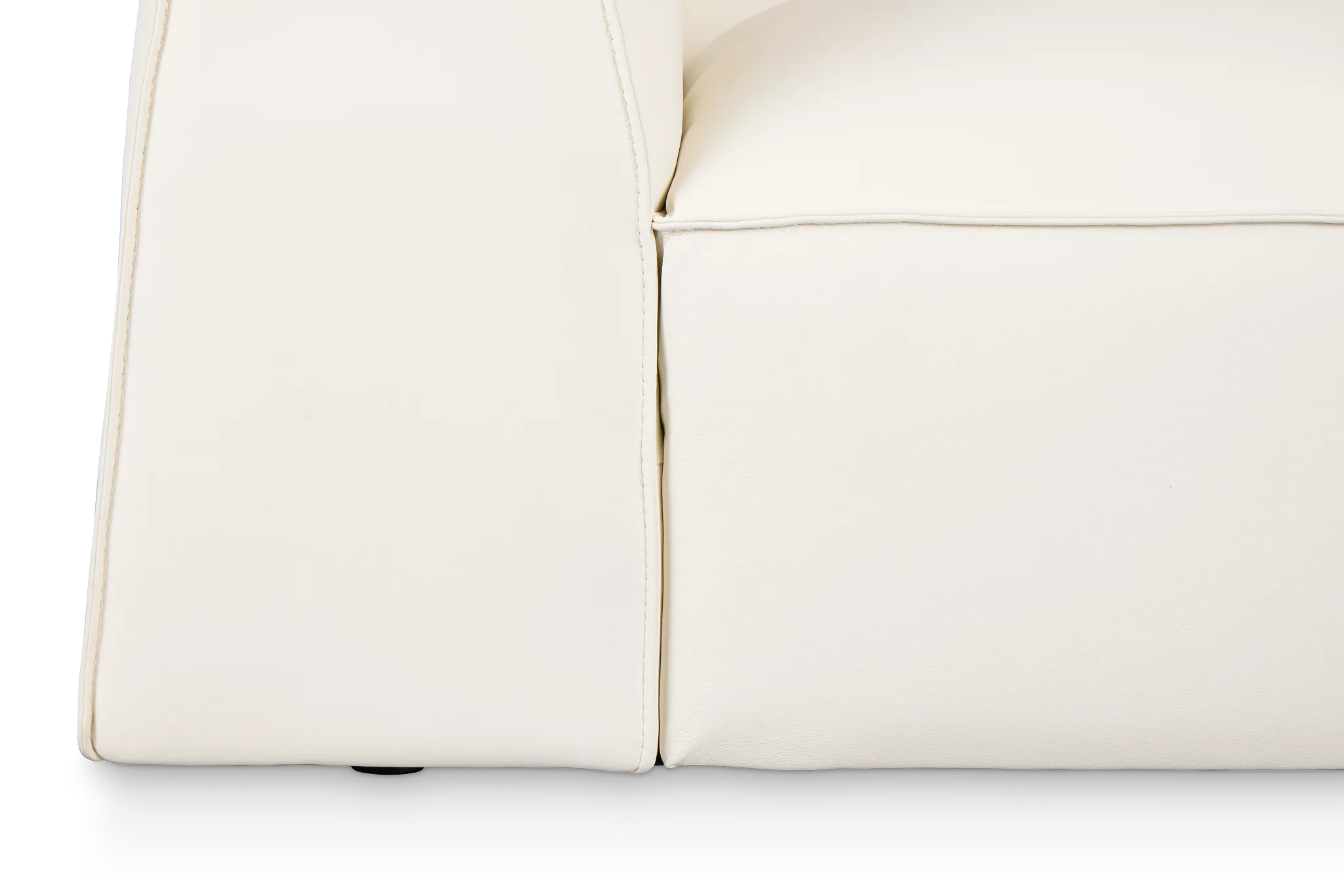 Blanca White Leather Sofa