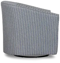 Driftwood Blue Glider Swivel Chair