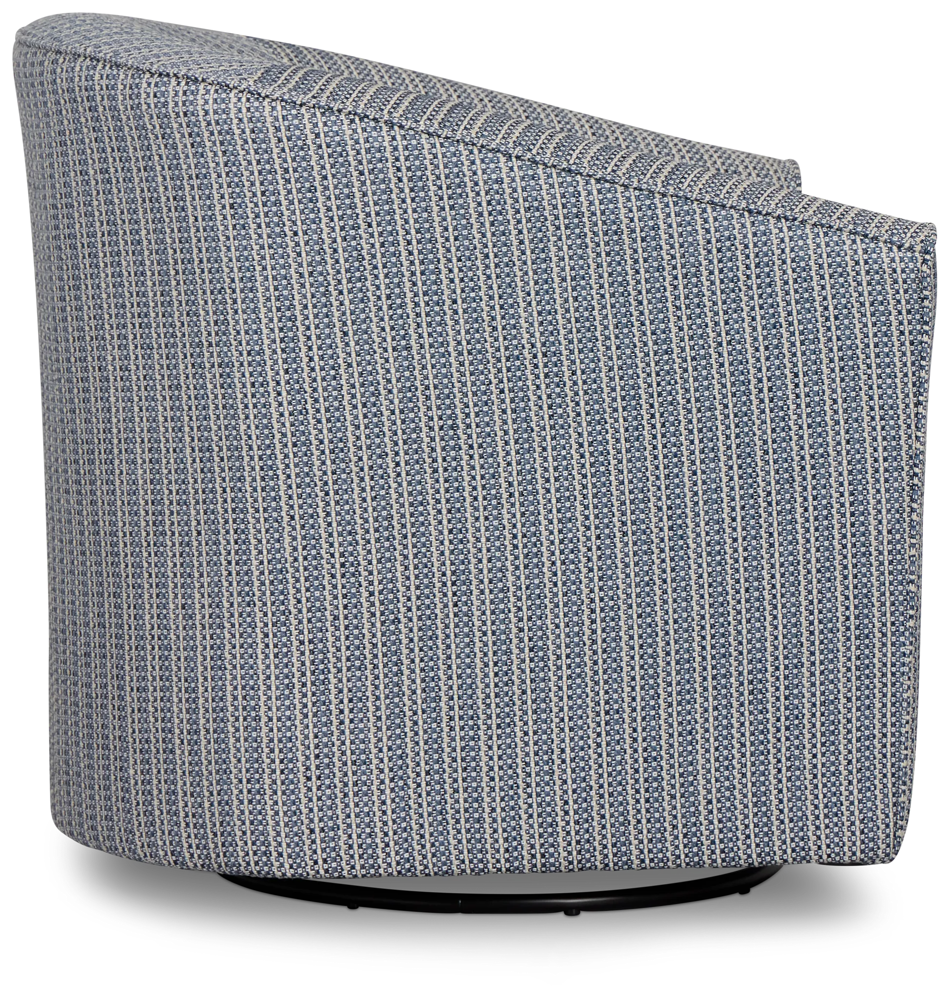 Driftwood Blue Glider Swivel Chair