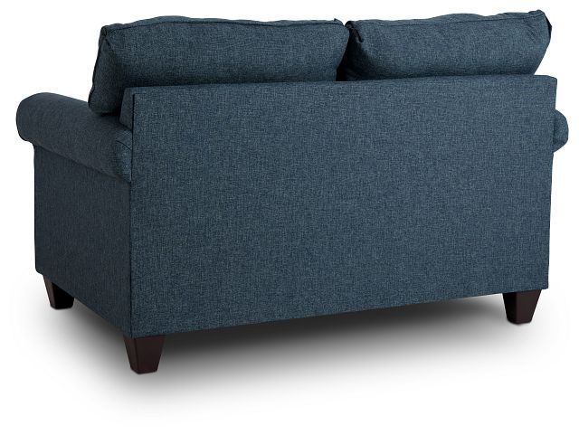 Cameron Blue Fabric Loveseat