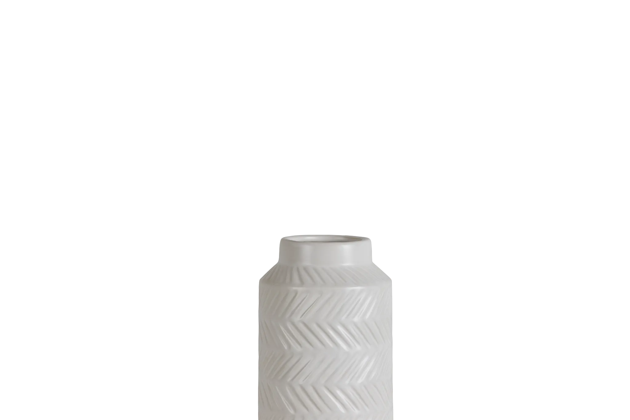 Allie White Medium Vase