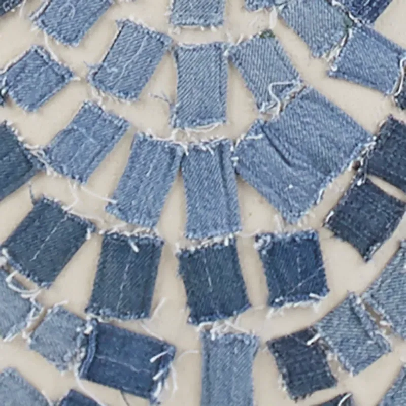 Amigo Blue Accent Pouf