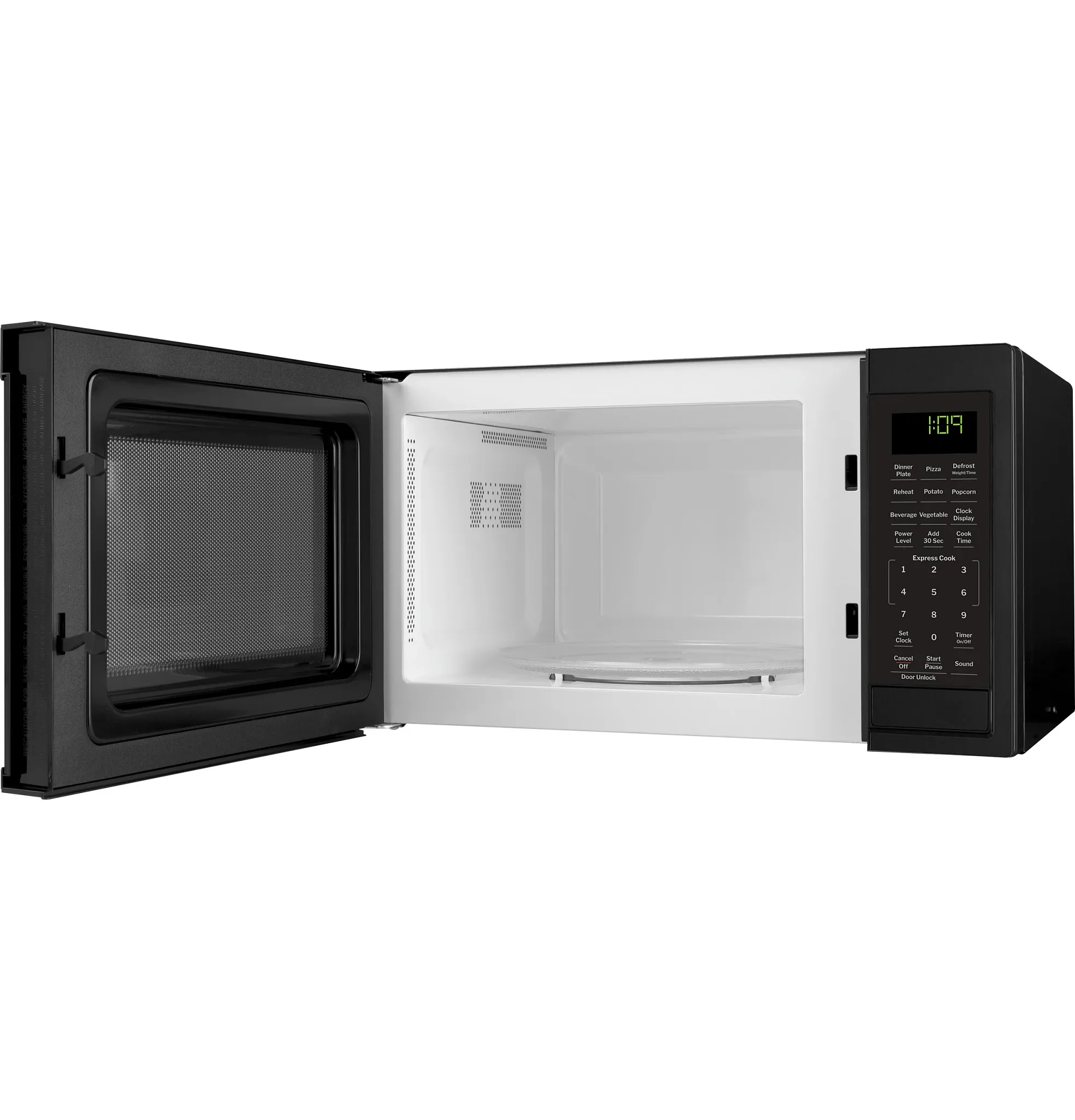 Ge 9 Series Black Countertop Microwave