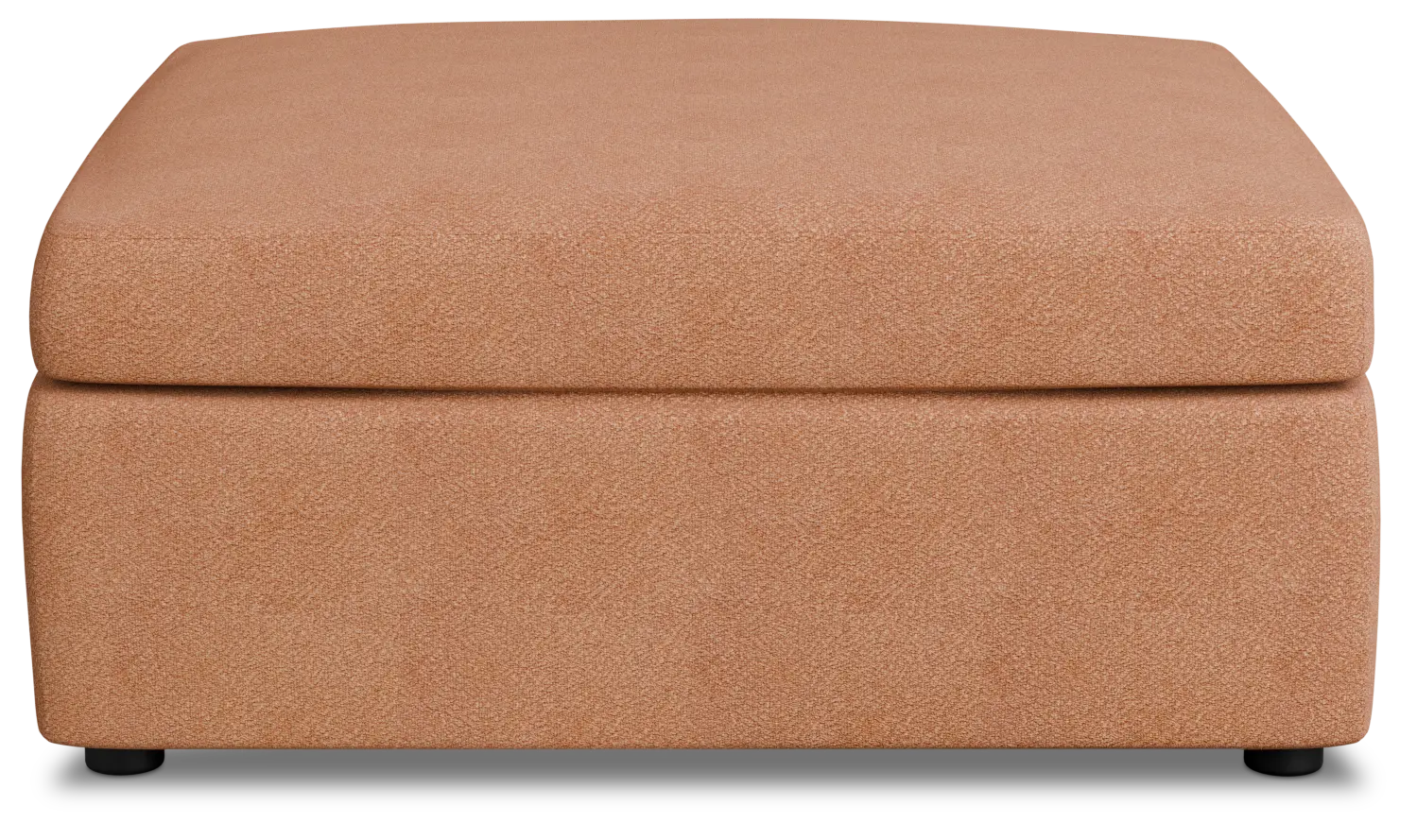 Destin Sutton Orange Fabric Cocktail Ottoman Destin Sutton Orange Fabric Cocktail Ottoman