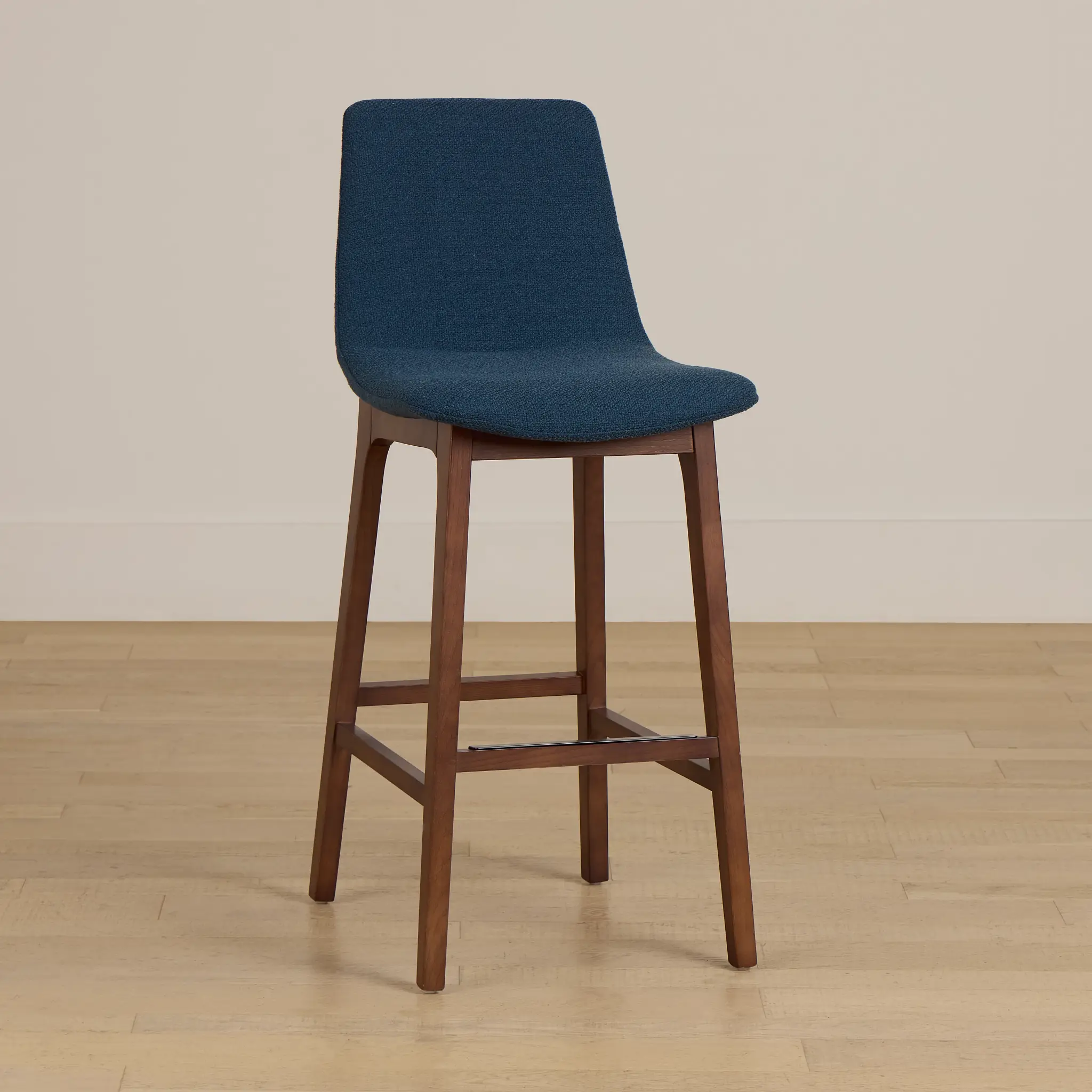 Hamilton Dark Blue Fabric 30" Upholstered Barstool Hamilton Dark Blue Fabric 30" Upholstered Barstool