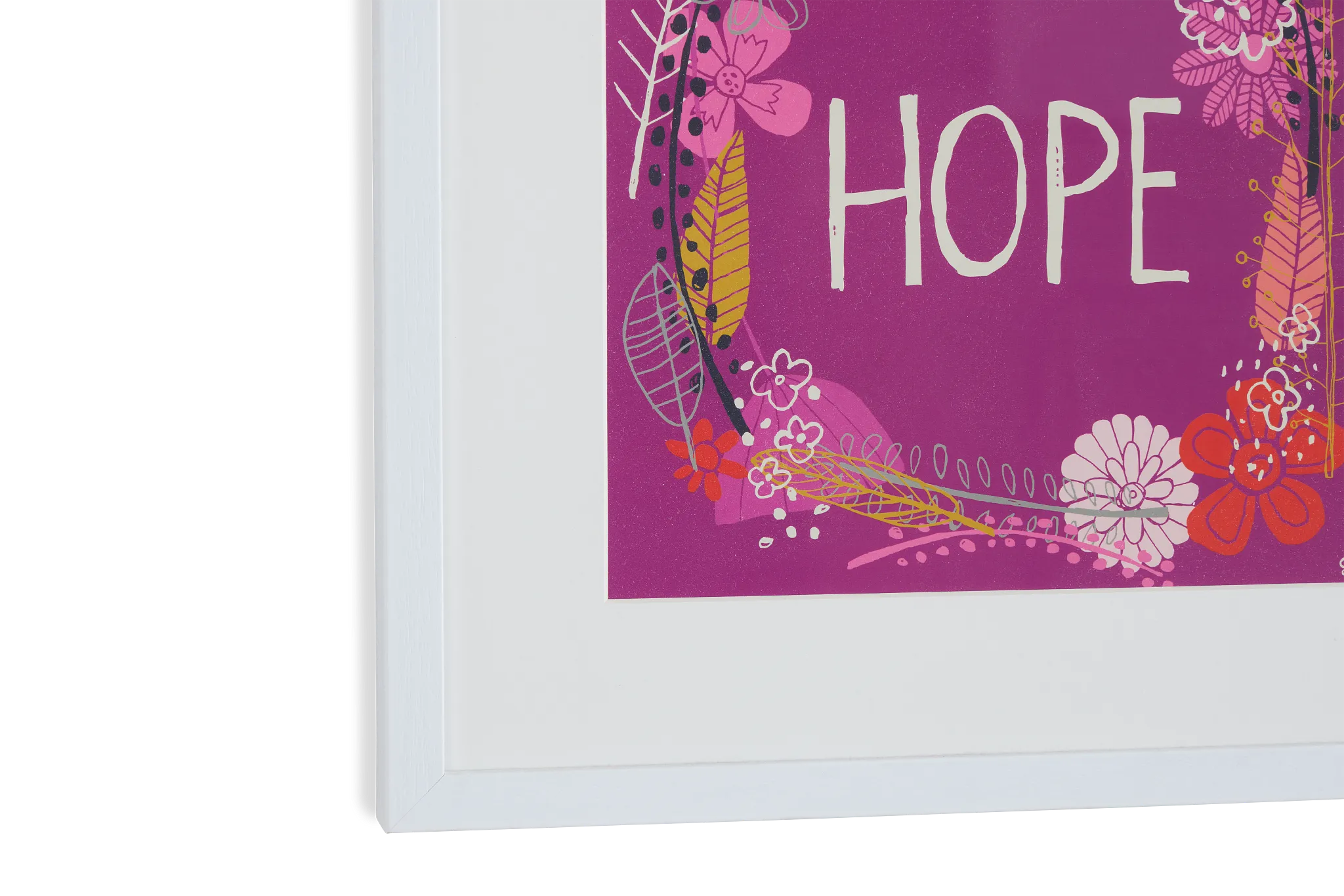 Hope Multicolored Framed Wall Art