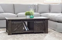 Garrett Dark Tone Castored Lift Coffee Table