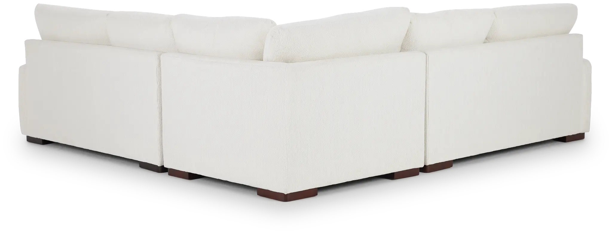 Alpha White Fabric Small Two-arm Sectional Alpha White Fabric Small Two-arm Sectional
