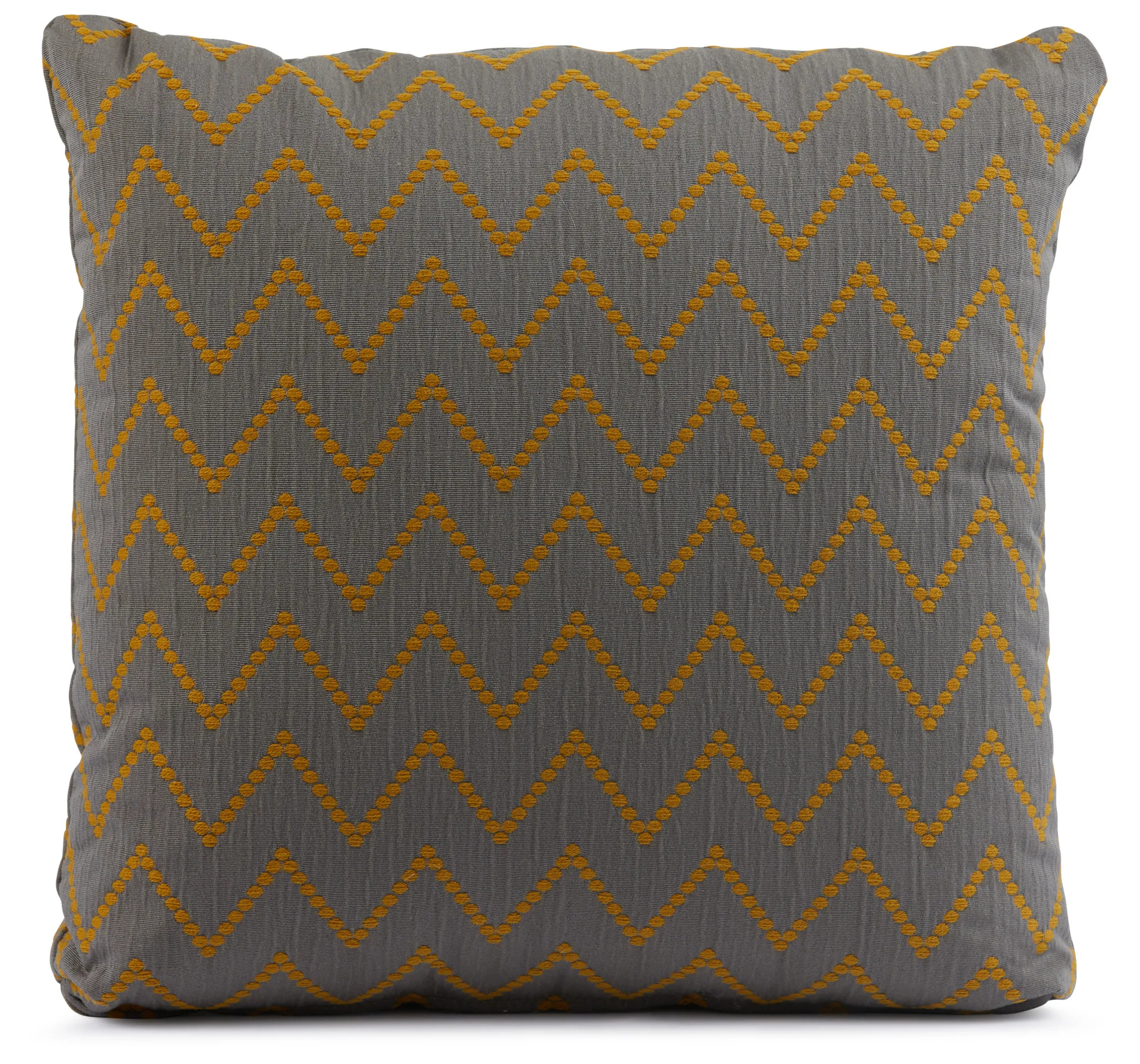 Lulu Gray 18" Square Accent Pillow