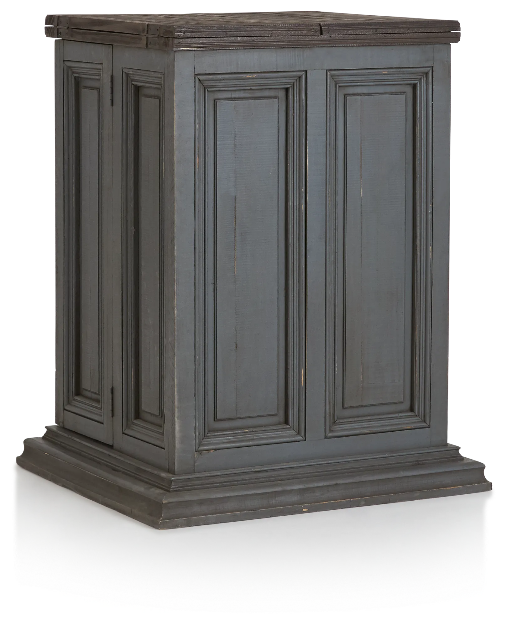 Marcello Gray Wood Fold Out Bar