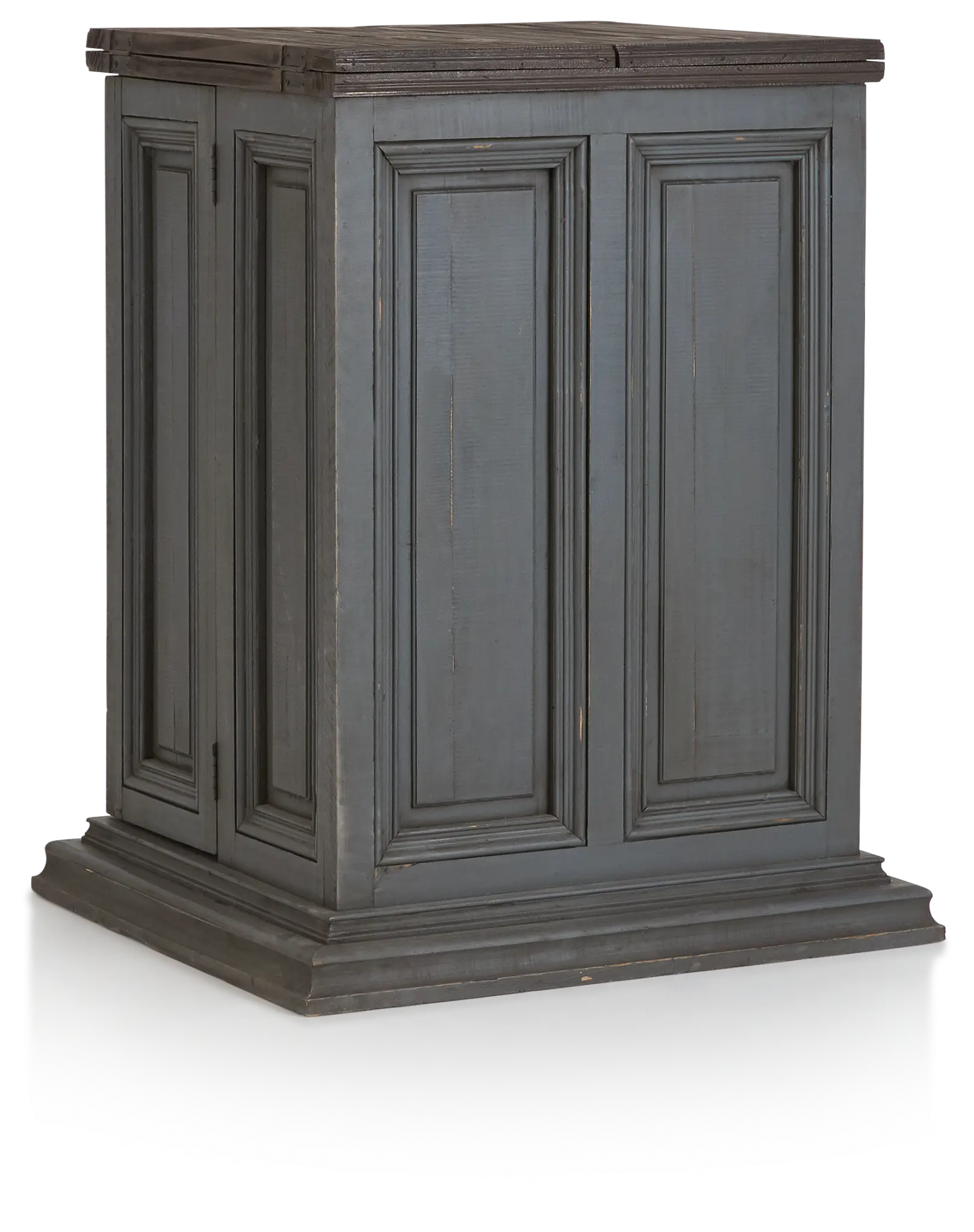 Marcello Gray Wood Fold Out Bar Marcello Gray Wood Fold Out Bar