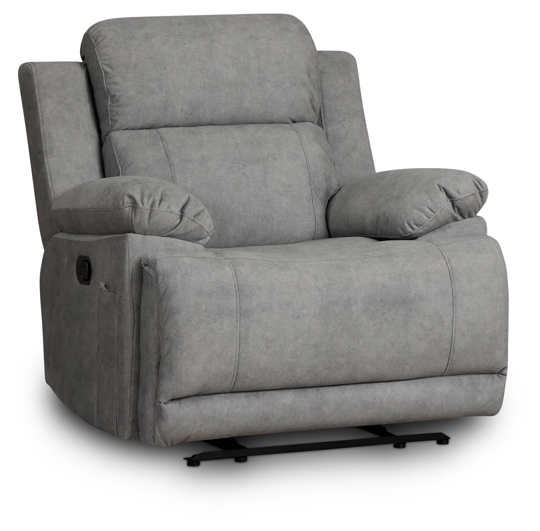 Benson Gray Micro Recliner