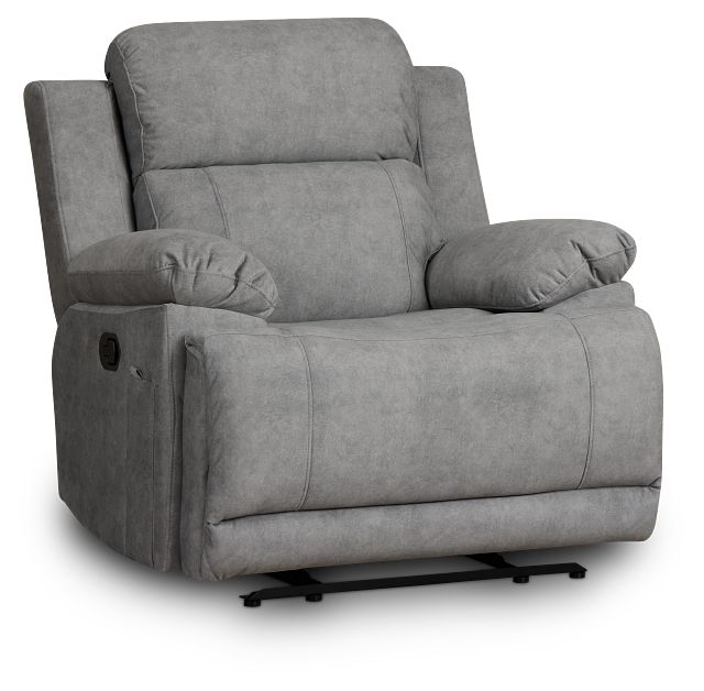 Benson Gray Micro Recliner
