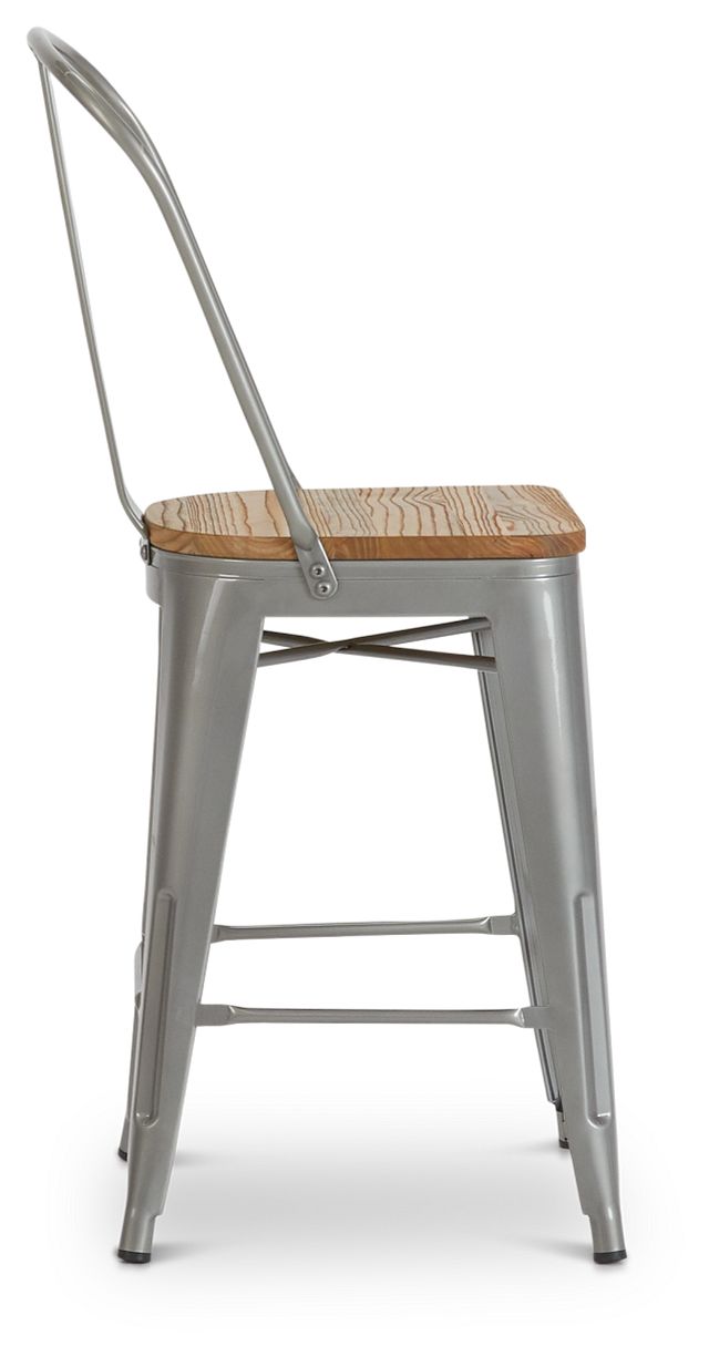 Huntley Light Tone 24" Wood Barstool