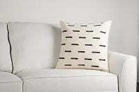 Clover Ivory 22" Accent Pillow