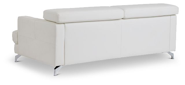 Marquez White Micro Sofa