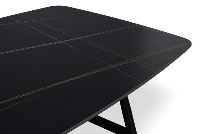 Salerno Black Rectangular Table
