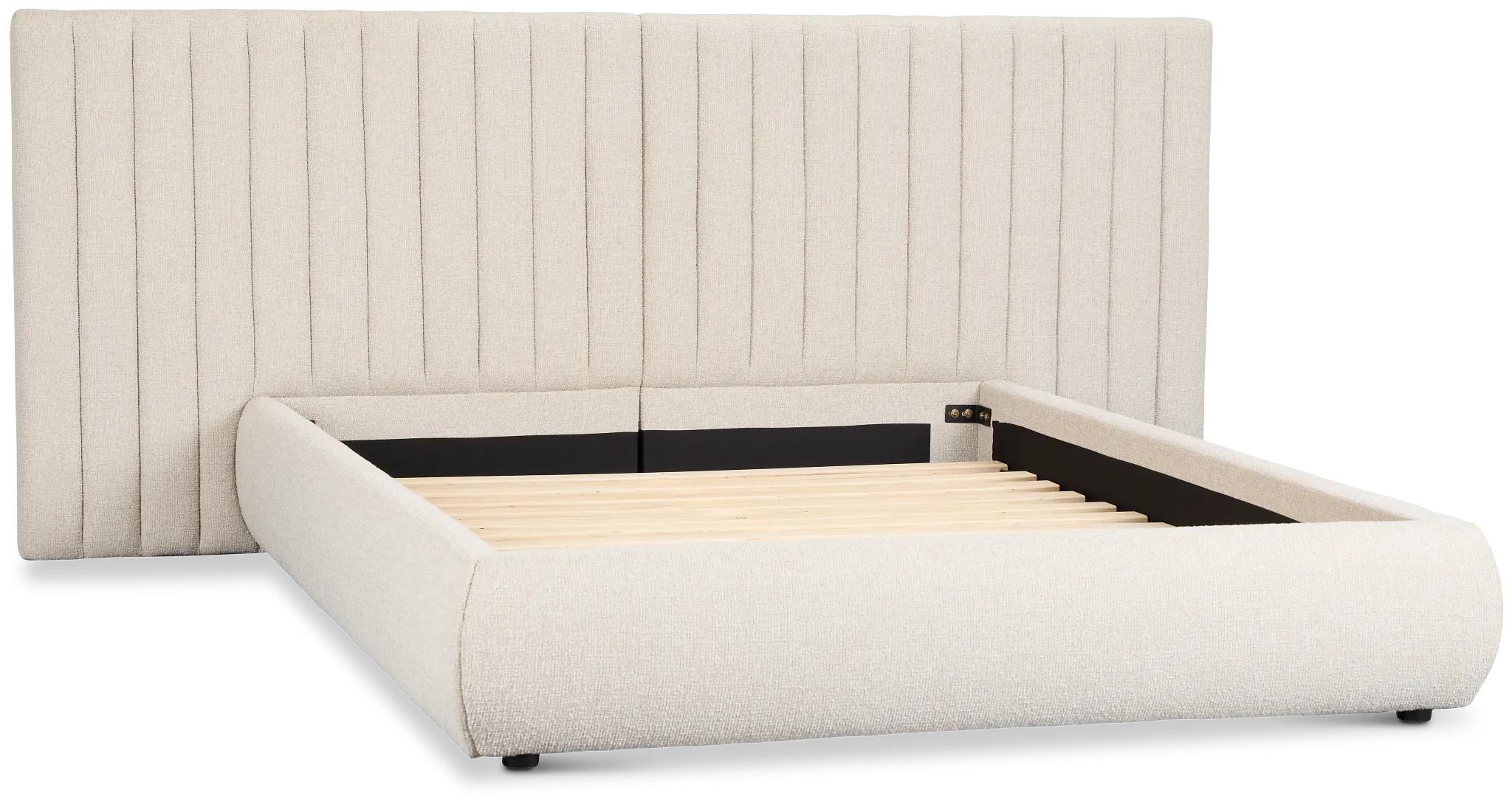 Nomad Light Beige Uph Spread Bed