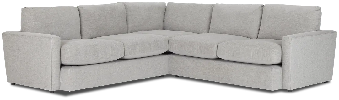 Noah Gray Fabric Small Two-arm Sectional