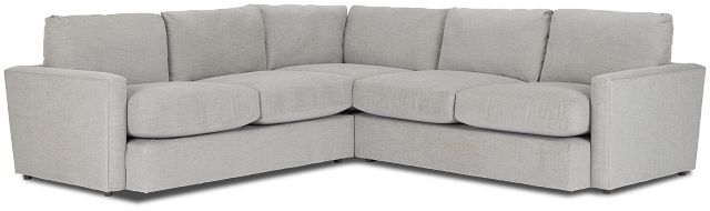 Noah Gray Fabric Small Two-arm Sectional