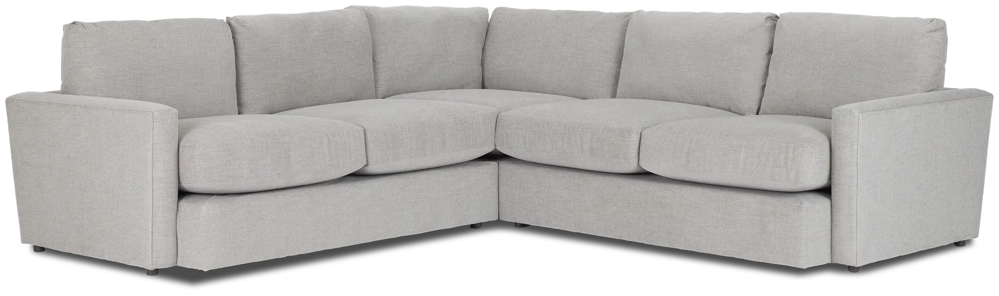 Noah Gray Fabric Small Two-arm Sectional Noah Gray Fabric Small Two-arm Sectional