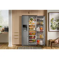 Kitchenaid 536 Series Stainless Steel Side By Side Refrigerator