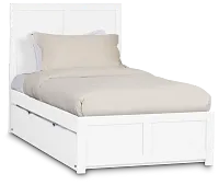 Charleston White Panel Trundle Bed