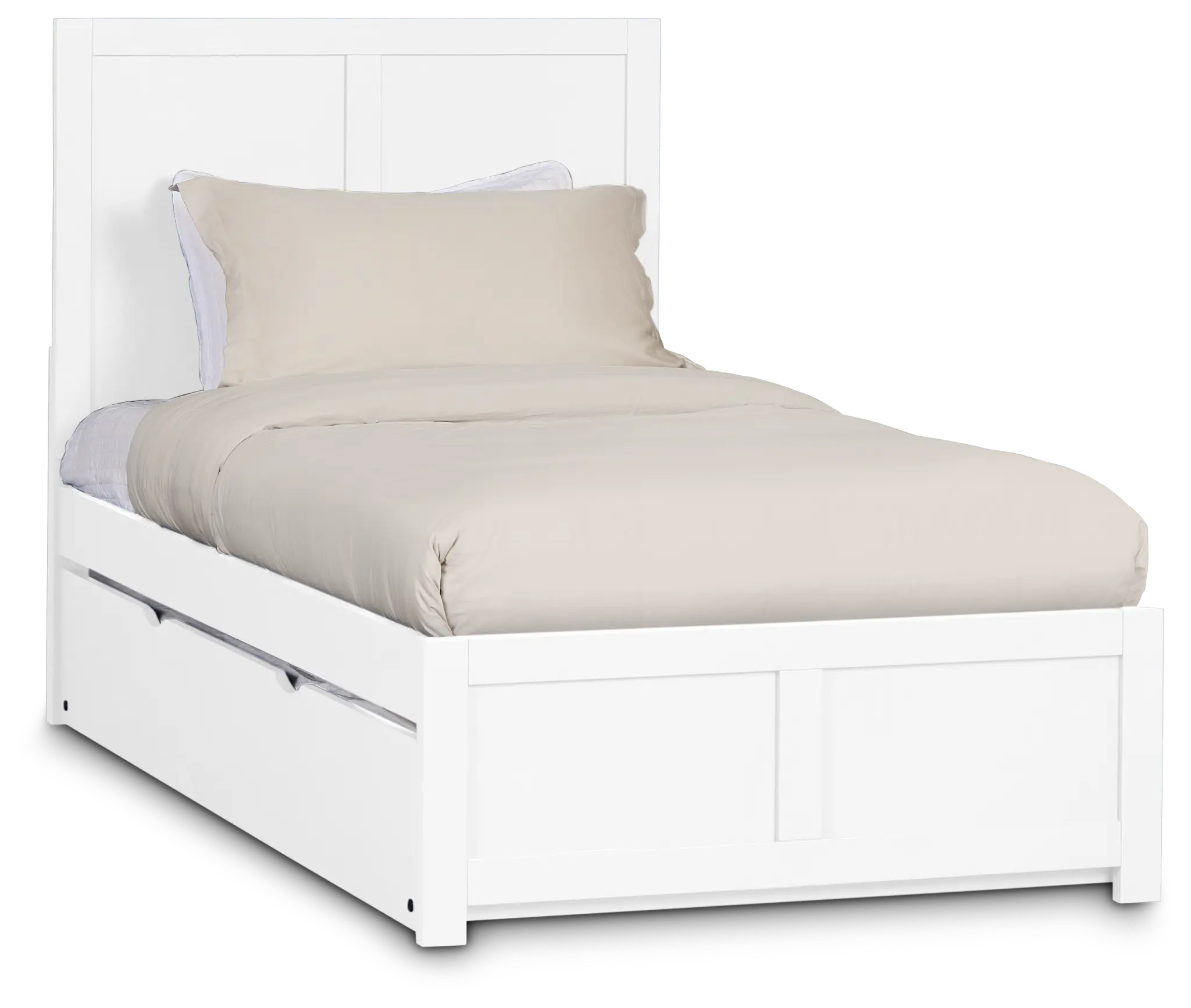 Charleston White Panel Trundle Bed Charleston White Panel Trundle Bed