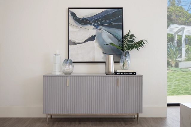 Surge Gray Four-door Cabinet