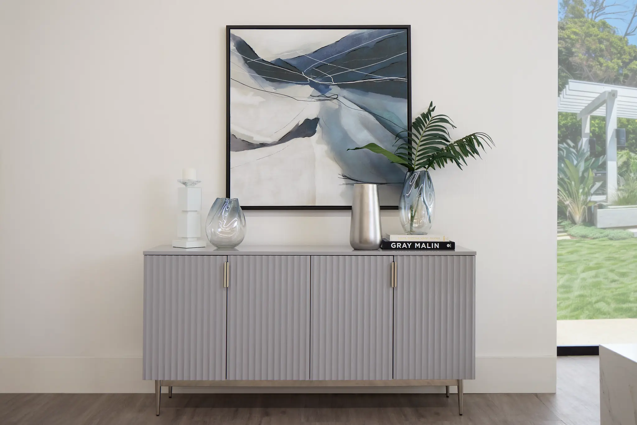 Surge Gray Four-door Cabinet Surge Gray Four-door Cabinet