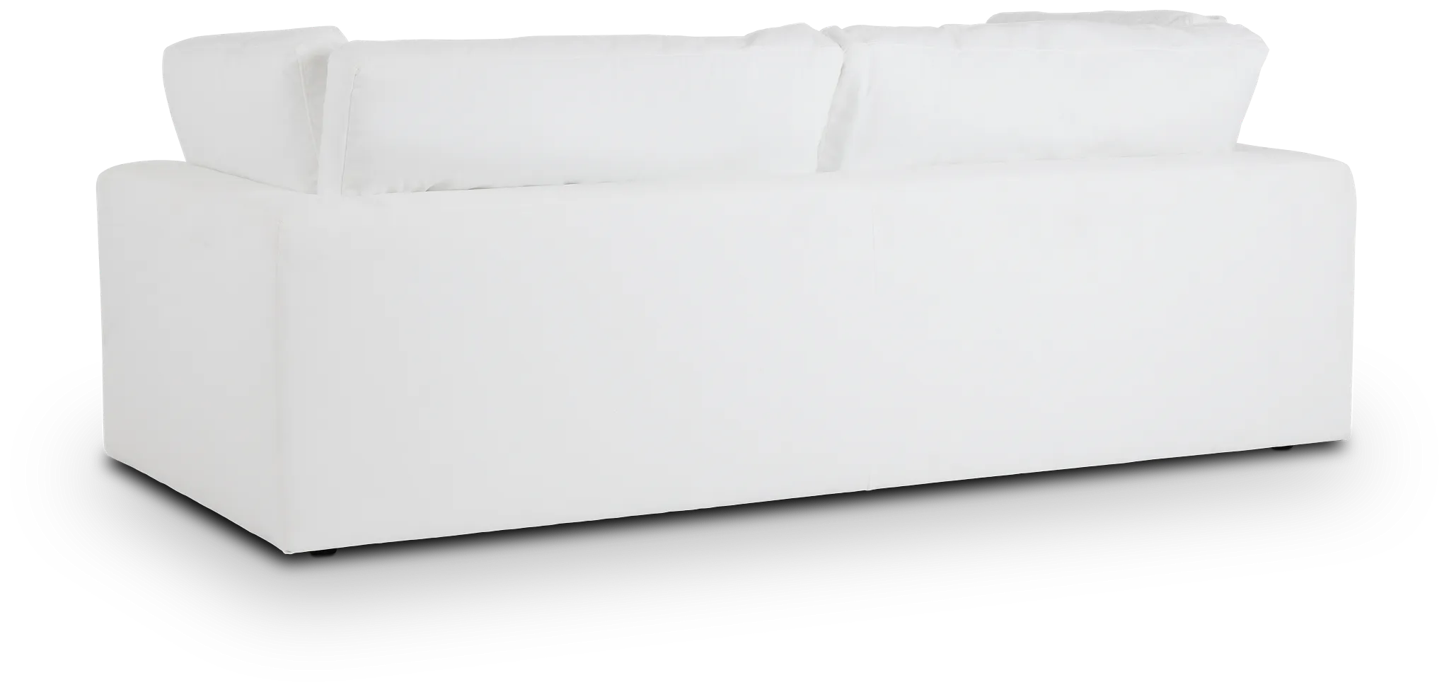 Grant White Fabric Sofa