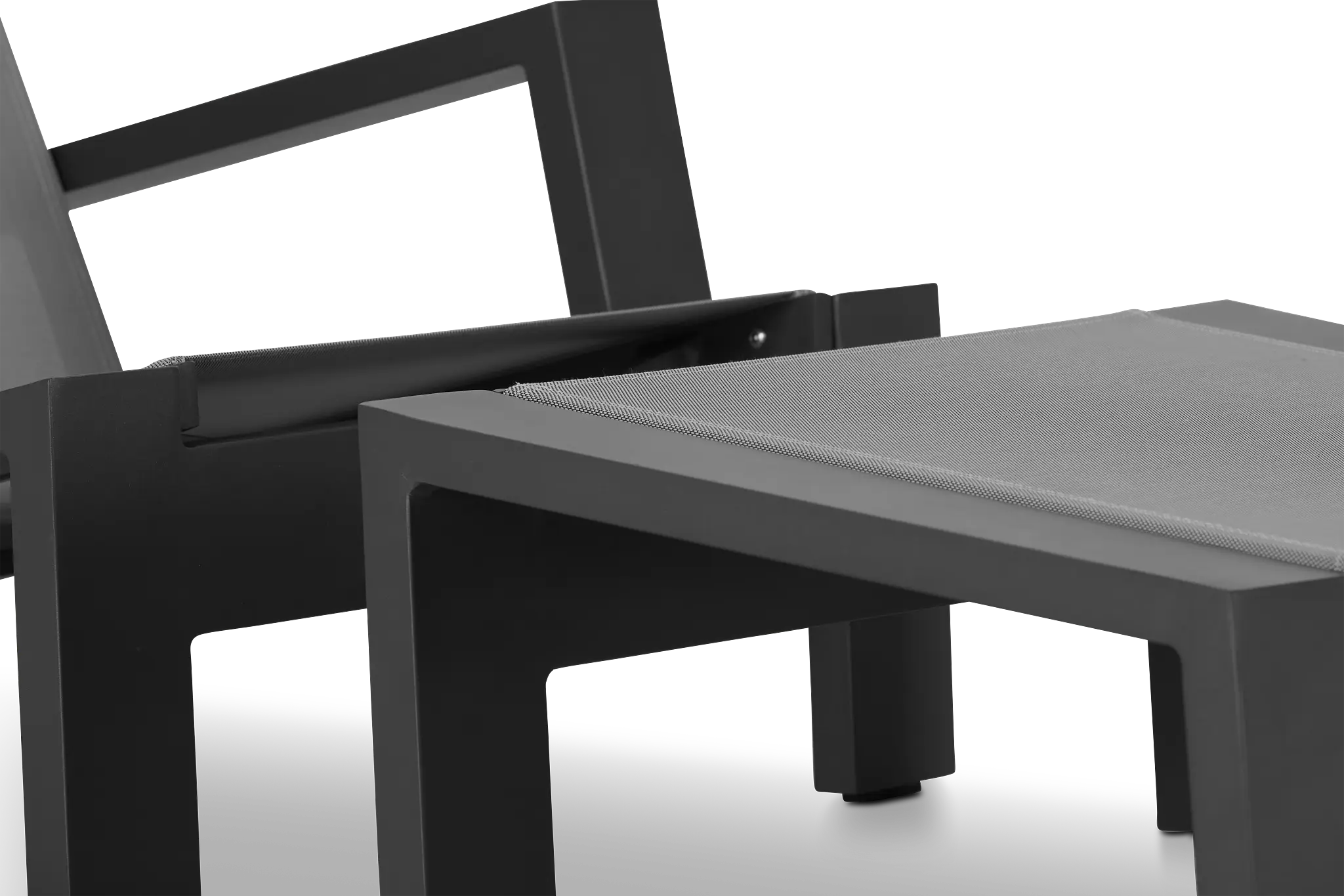 Linear Dark Gray Chair & Otto Linear Dark Gray Chair & Otto