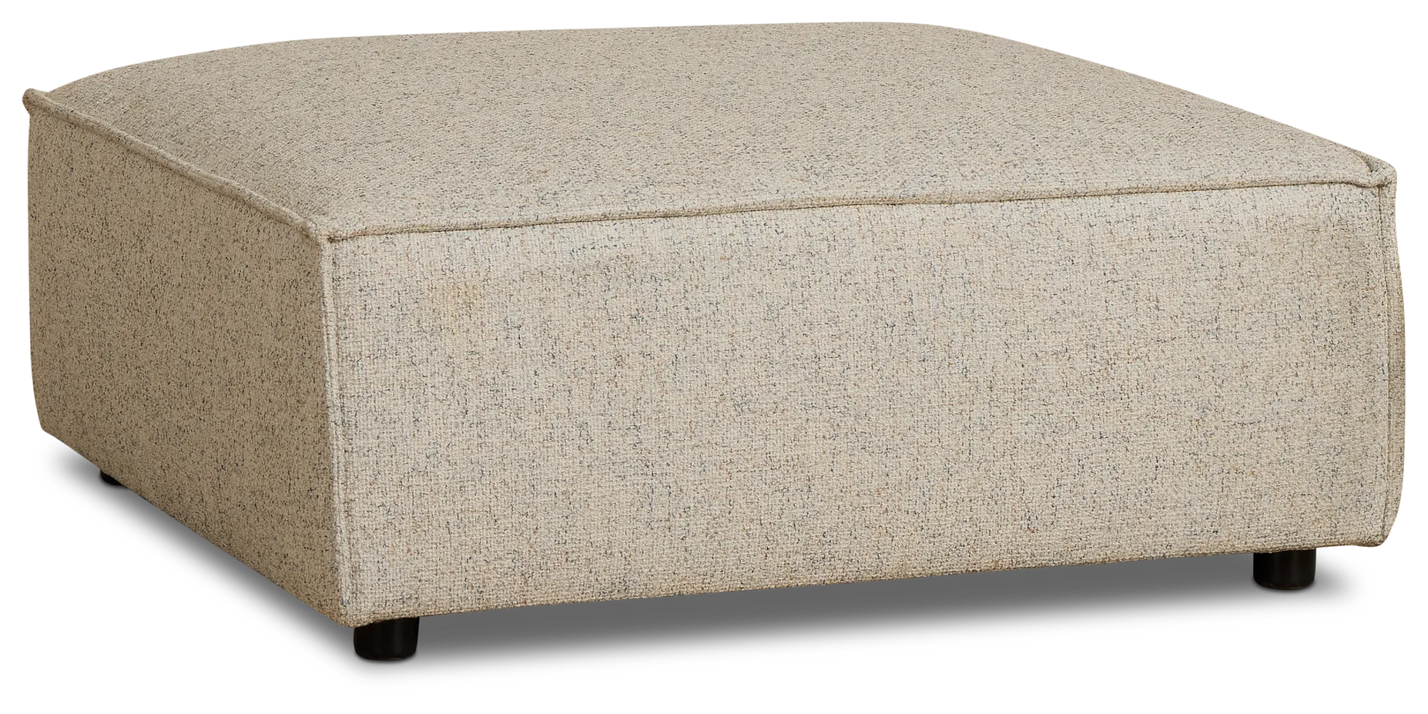 Tatum Beige Fabric Ottoman