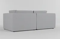 Destin Delray Light Gray Fabric 2-piece Modular Sofa