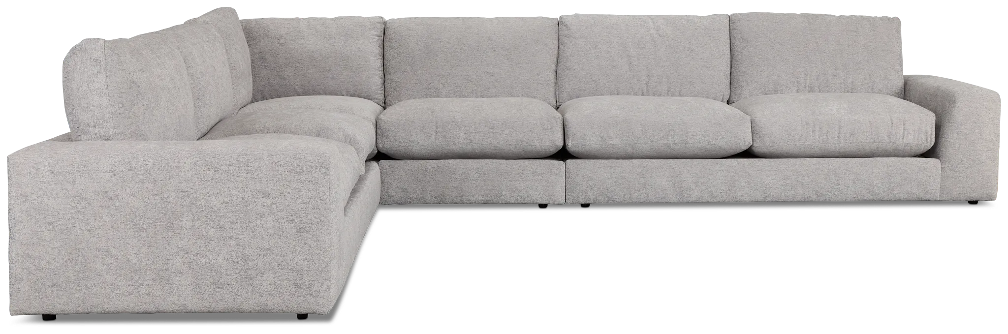 Calista Pewter Fabric Medium Two-arm Sectional