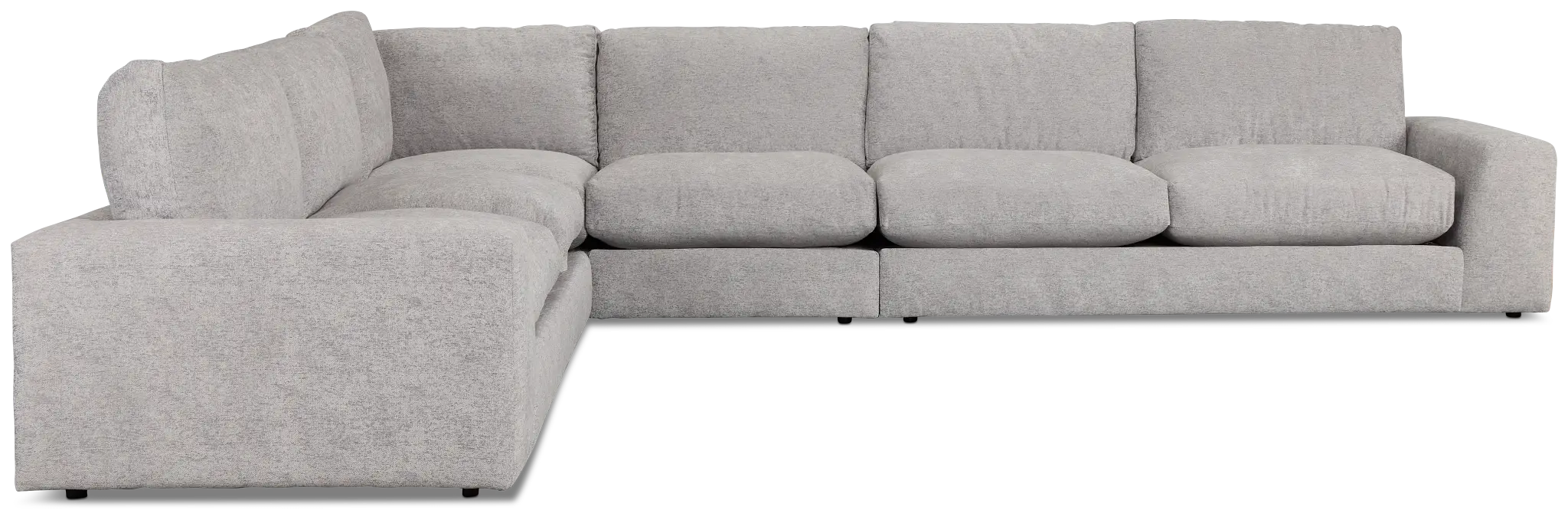 Calista Pewter Fabric Medium Two-arm Sectional Calista Pewter Fabric Medium Two-arm Sectional