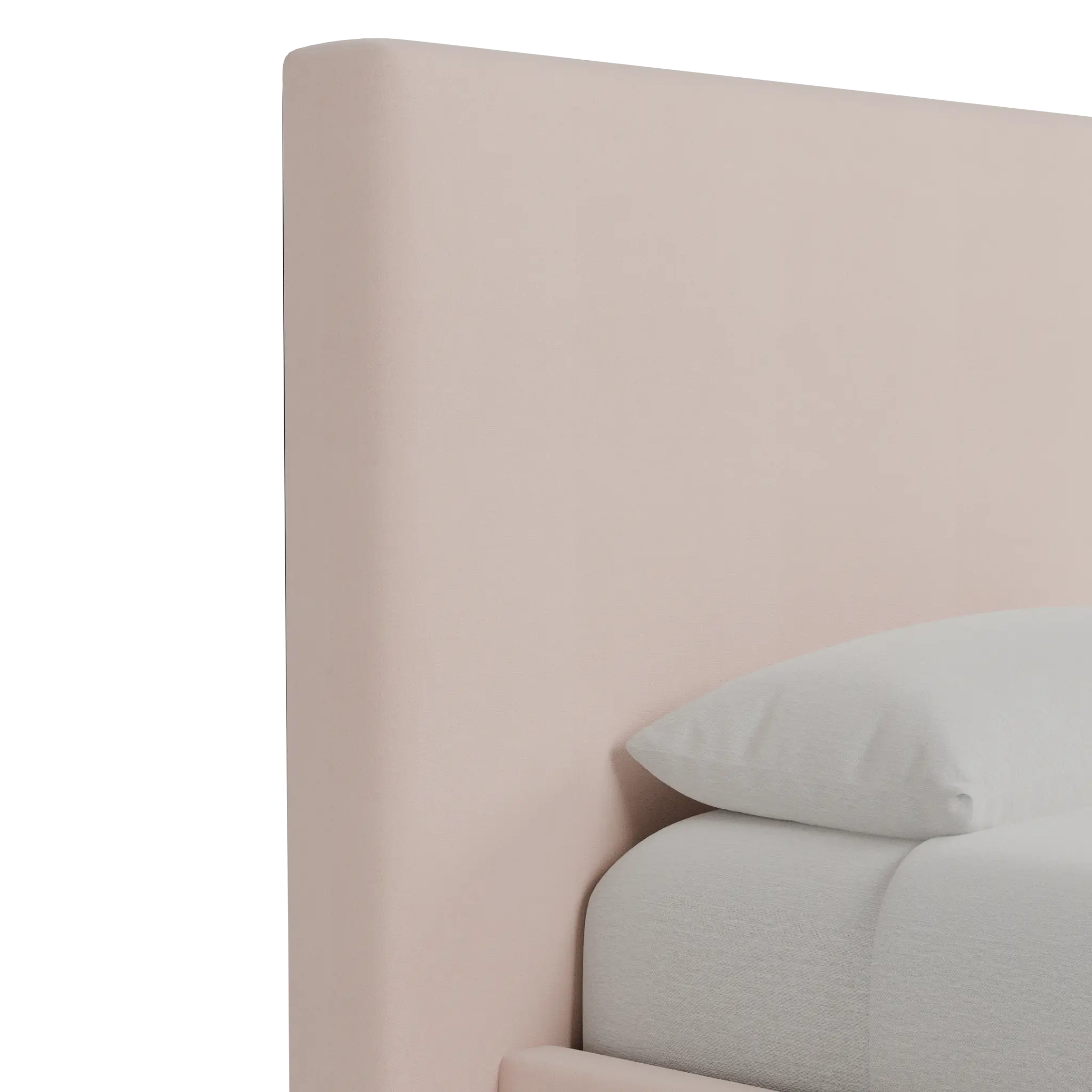 Grayton Joya Light Pink 54" Upholstered Platform Bed Grayton Joya Light Pink 54" Upholstered Platform Bed