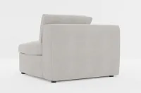 Destin Maguire Pewter Fabric Corner Chair