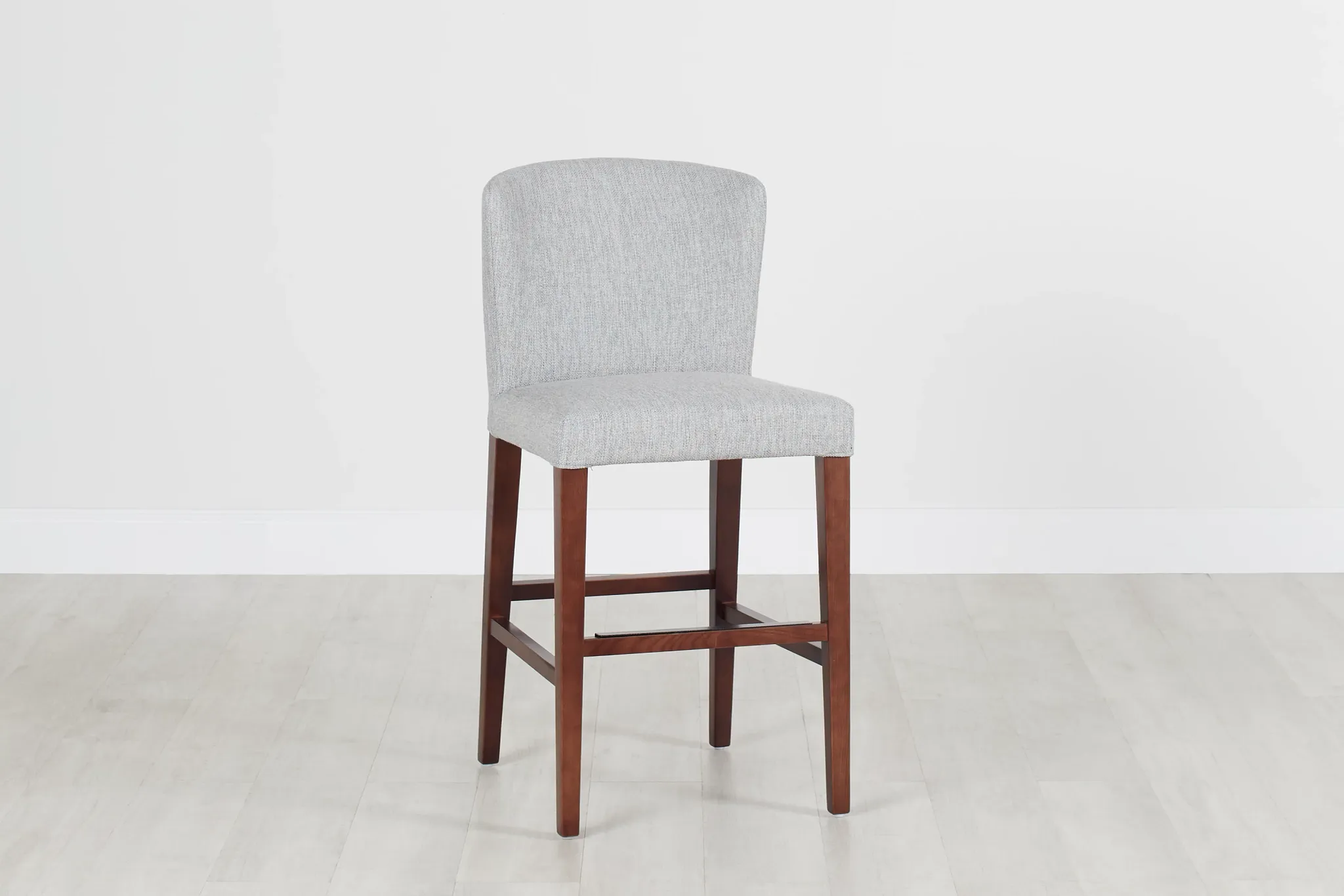 Bentley Light Gray 24" Upholstered Barstool