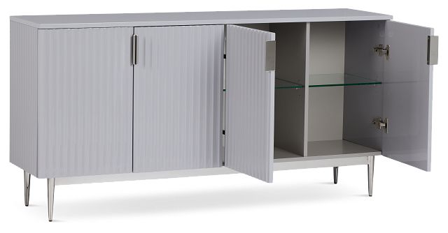 Surge Gray Four-door Cabinet