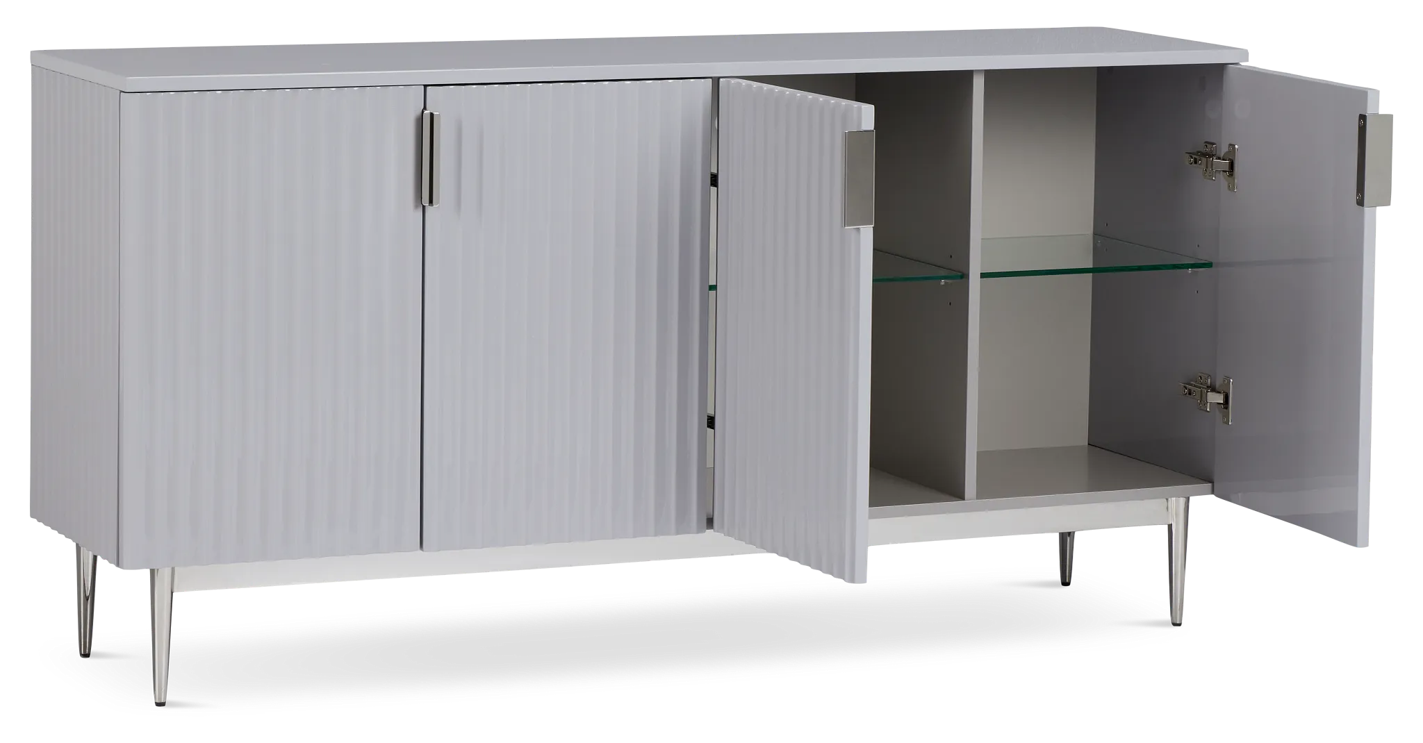 Surge Gray Four-door Cabinet