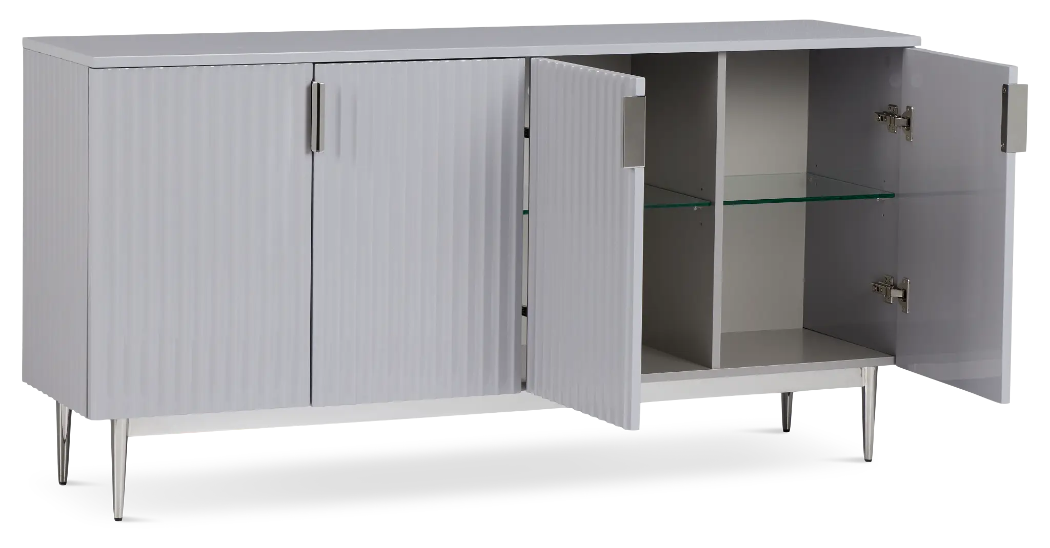 Surge Gray Four-door Cabinet Surge Gray Four-door Cabinet