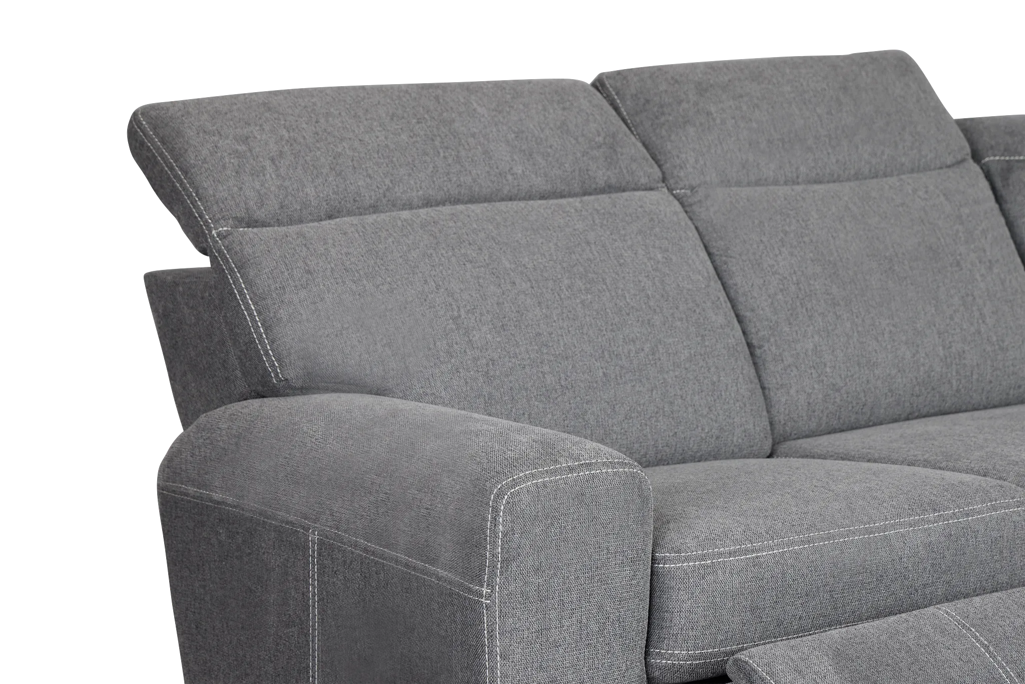 Callum Dark Gray Storage Small Right Reclining Chaise Sleeper Sectional