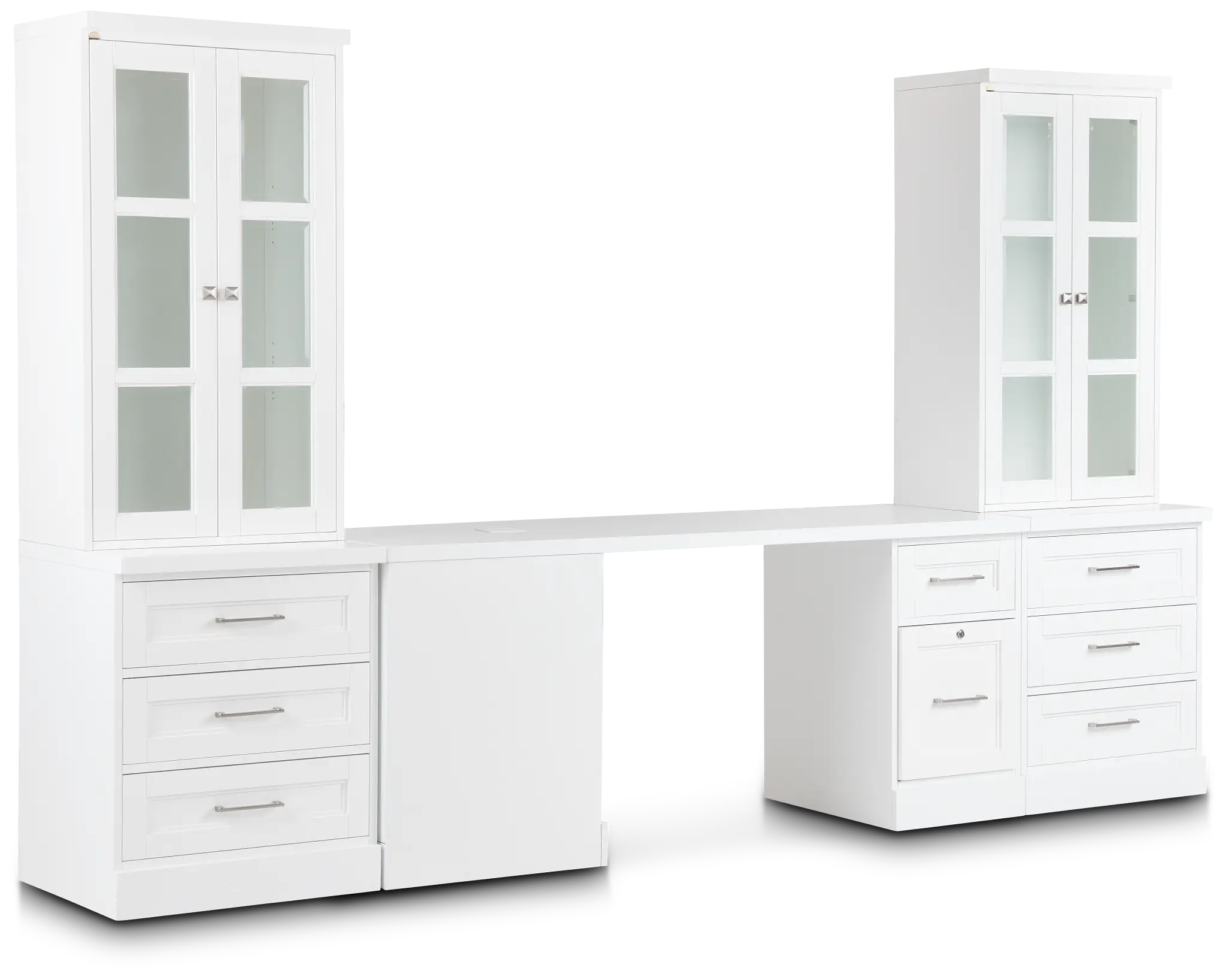 Newport White Small Peninsula Drawer Wall Desk Newport White Small Peninsula Drawer Wall Desk