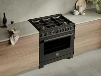 Bertazzoni Professional Series Black 36" Dual Fuel Range