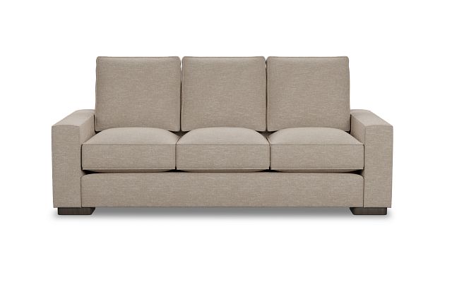 Edgewater Victory Taupe 84" Sofa W/ 3 Cushions