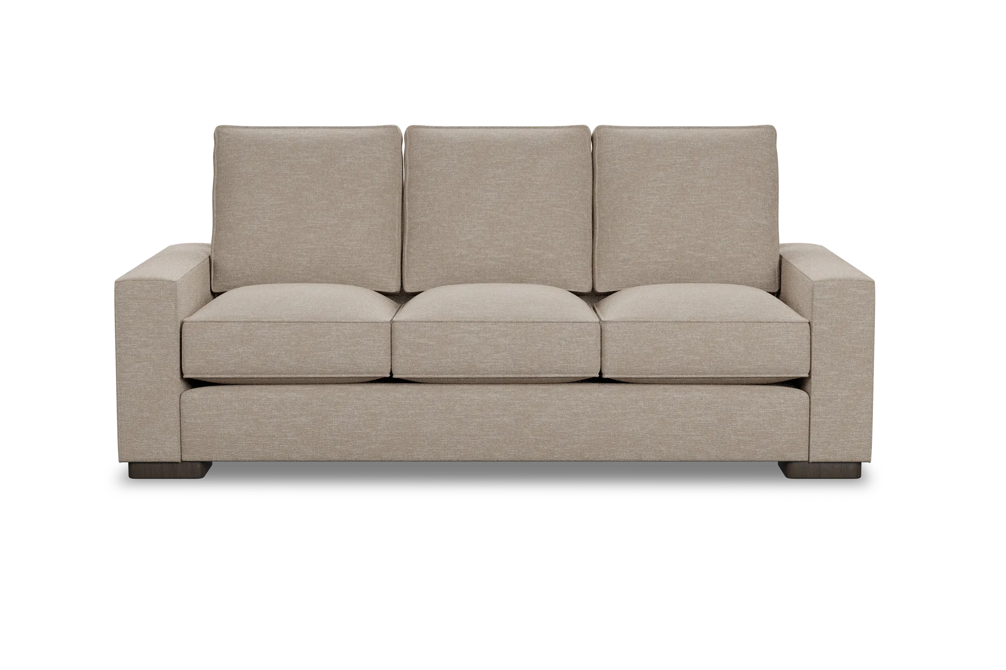 Edgewater Victory Taupe 84" Sofa W/ 3 Cushions